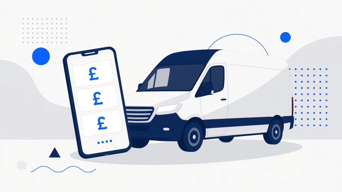 Written website quote with pound figures
